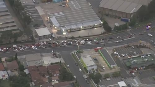 The crash caused long lines of traffic along Canterbury Rd. (Supplied)