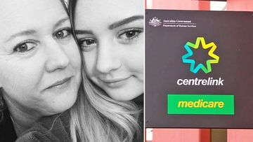 Single mum Megan Alymore, pictured with her daughter, said she was told it could take two months for her to access a sickness allowance through Centrelink.