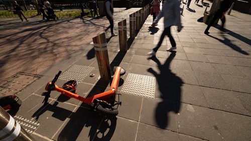Generic e-scooter pics. Melbourne Council will  meet to discuss a scooter ban. Photo by Jason South. 13th July 2024