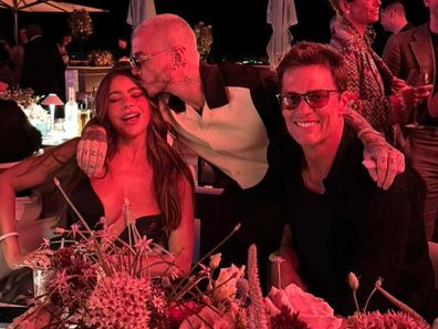Sofia Vergara and Tom Brady on the Ritz Carlton superyacht