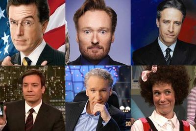 <i>The Colbert Report</i><br/><br/><i>Conan</i><br/><br/><i>The Daily Show With Jon Stewart</i><br/><br/><i>Late Night With Jimmy Fallon</i><br/><br/><i>Real Time With Bill Maher</i><br/><br/><i>Saturday Night Live</i>