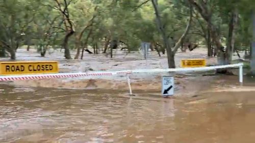 More than 100 millimetres of rain has been recorded in Alice Springs so far.