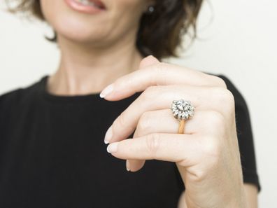 Woman engagement ring