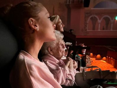 Ariana Grande watches Wicked with her Nonna in Boca Raton, Florida