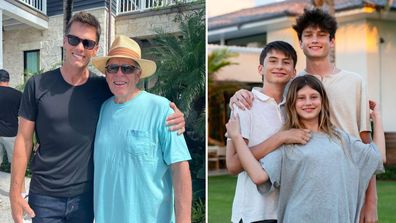 Tom Brady has shared an emotional Father's Day message and a series of family photos