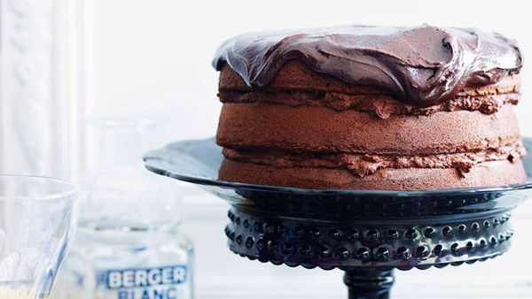 Luscious chocolate layer cake