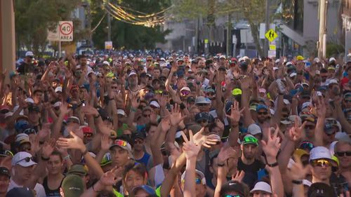 Today's event is the largest marathon to be ever held in Australia.