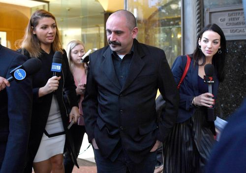 Khaled Merhi leaves court in Sydney this morning. (AAP)