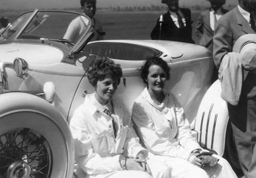 Amelia Earhart Putnam, and Ruth Nichols at the National Air Races. (Photo by © CORBIS/Corbis via Getty Images)