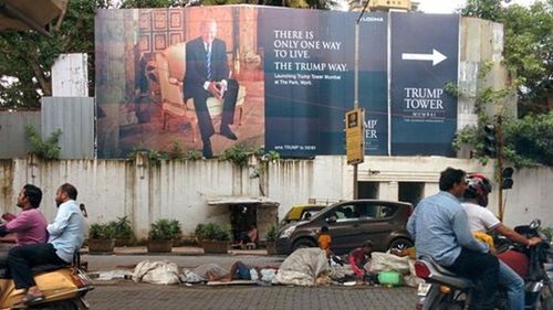 Ironic Trump billboard in Mumbai resurfaces