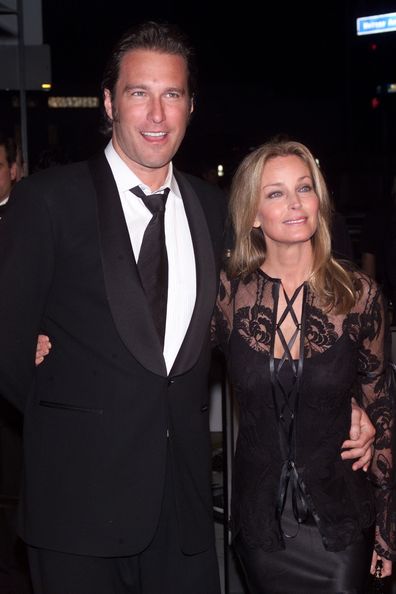 Bo Derek, John Corbett, Vanity Fair Oscar Party 2002, Morton's, Los Angeles