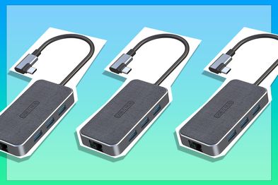 9PR Cloth Fabric-USB C Hub with L-Shaped Right Angle