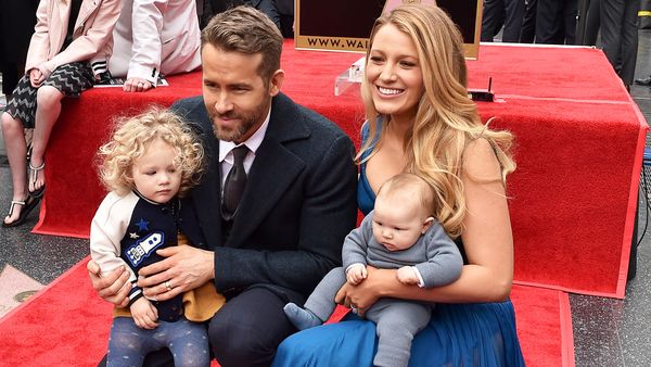 Family affair: Blake Lively and husband Ryan Reynolds with their two young daughters, are encouraging parents to learn CPR. Image: Getty