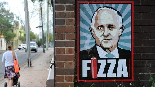 Poster campaign uses famous Keating comment to take a swipe at PM Malcolm Turnbull