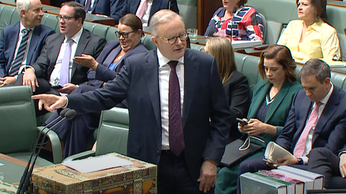 Prime Minister Anthony Albanese has raised eyebrows by employing some Gen Z slang in Parliament House as his government's proposed $17.1 billion tax cuts passed through the lower house.