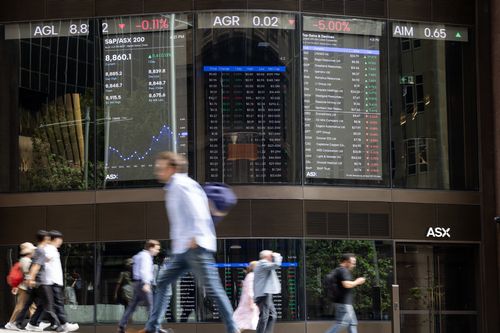 AFR: Generici: ASX Ticker, Martin Place ASX, mercati azionari, azioni, borsa australiana, mercati finanziari, titoli societari, indici, ticker azionario. Venerdì 23 gennaio 2026 foto: Oscar Colman