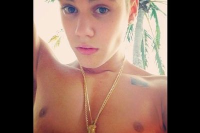 Nice nipples, Justin. You could cut glass with those things!