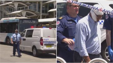 A bus driver in Sydney's west  required treatment after a passenger allegedly cut him with a knife.