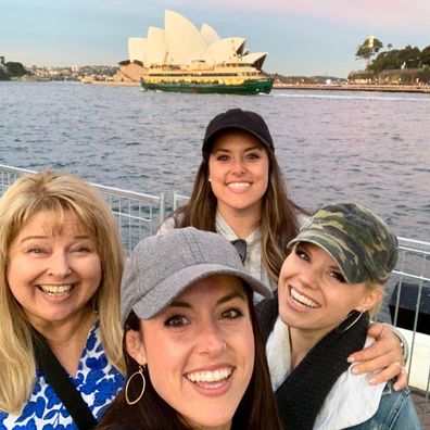 Megan Hilty visited Australia in 2019 with her sisters and mother.
