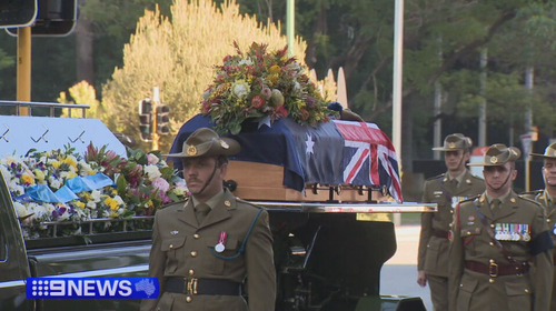 Thousands of people have gathered at a military state funeral in Perth, to commemorate the life and service of a 106-year-old Anzac hero..