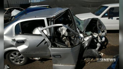 The teen collided head-on with another P-plater. (9NEWS)