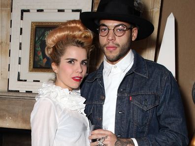 Paloma Faith and Leyman Lahcine attends a private screening of "The Zero Theorem" at the Charlotte Street Hotel on March 11, 2014 in London, England.