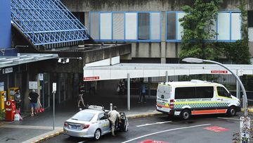 The exterior of the main entrance at Westmead Hospital, Westmead.