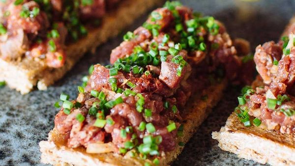 Adam Liaw's carne de onca 'Tiger Meat' (Brazilian beef tartare)