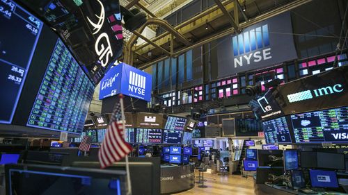 This photo provided by the New York Stock Exchange shows the unoccupied NYSE trading floor, closed temporarily for the first time in 228 years as a result of coronavirus concerns, Tuesday March 24, 2020