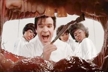 Little Shop of Horrors sadistic dentist played by Steve Martin