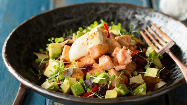 Huon salmon Mexican mess salad