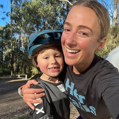 Sam Gash with her son Harry.