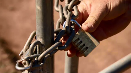 Mr Powell claims Mr Thorne has locked him out of part of his own land.