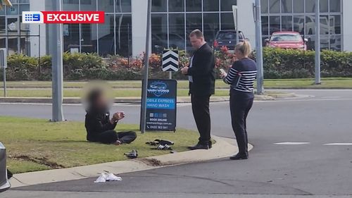 There was chaos for drivers on the highway to and from the Gold Coast this morning after, police allege, a stolen Audi crashed into another car before leading officers on a pursuit across Logan.