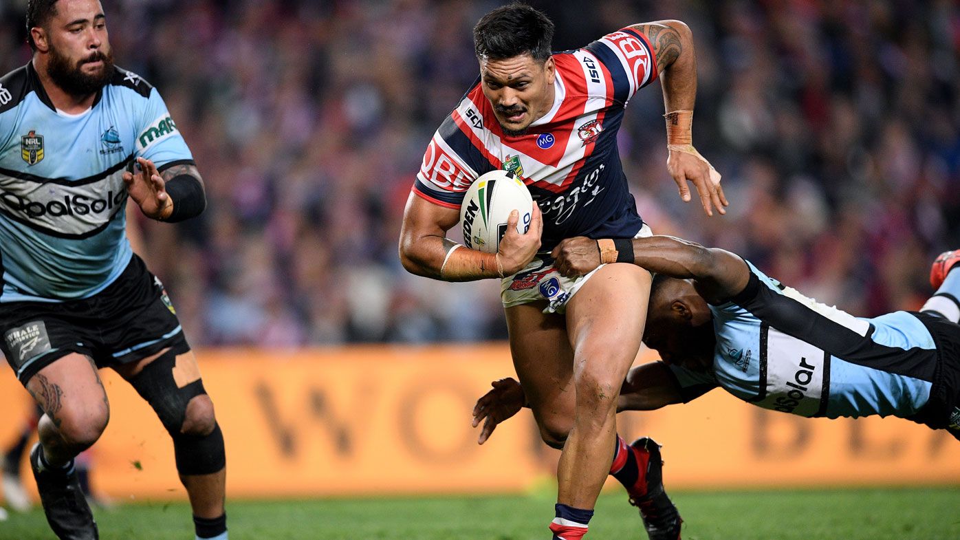 NRL: Sydney Roosters fend off Cronulla Sharks in scintillating qualifying final