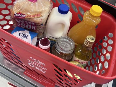 grocery cost comparison coles aldi woolworths