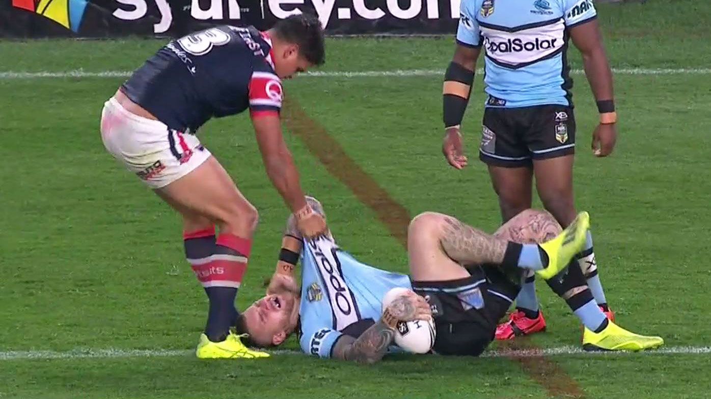 NRL: Sydney Roosters' Latrell Mitchell to miss preliminary final for crusher tackle on Josh Dugan