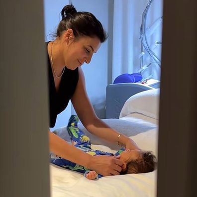 MAFS Martha Kalifatidis and Michael Brunelli take Lucius for his first facial