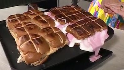 Hot cross bun 'slabs' are all the trend this year