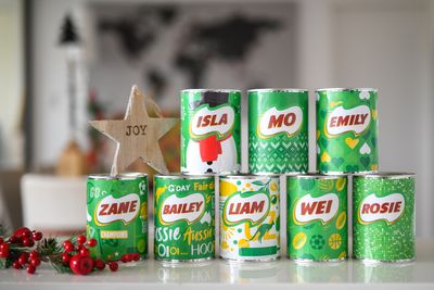Personalised Milo tin for Christmas
