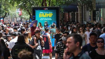 People flock to Pitt Street Mall during Boxing Day sales in Sydney, Australia. 
