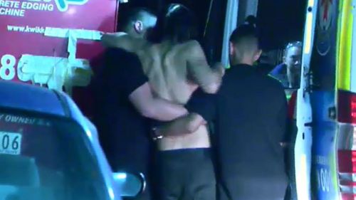 At least three people were injured in fights that spilled out onto the street. (9NEWS)