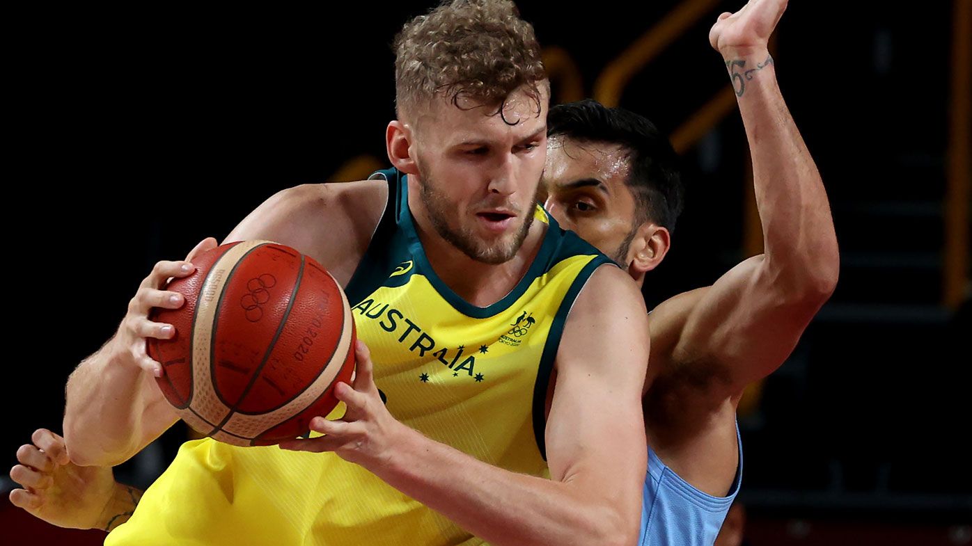 Joack Landale stars for the Boomers.