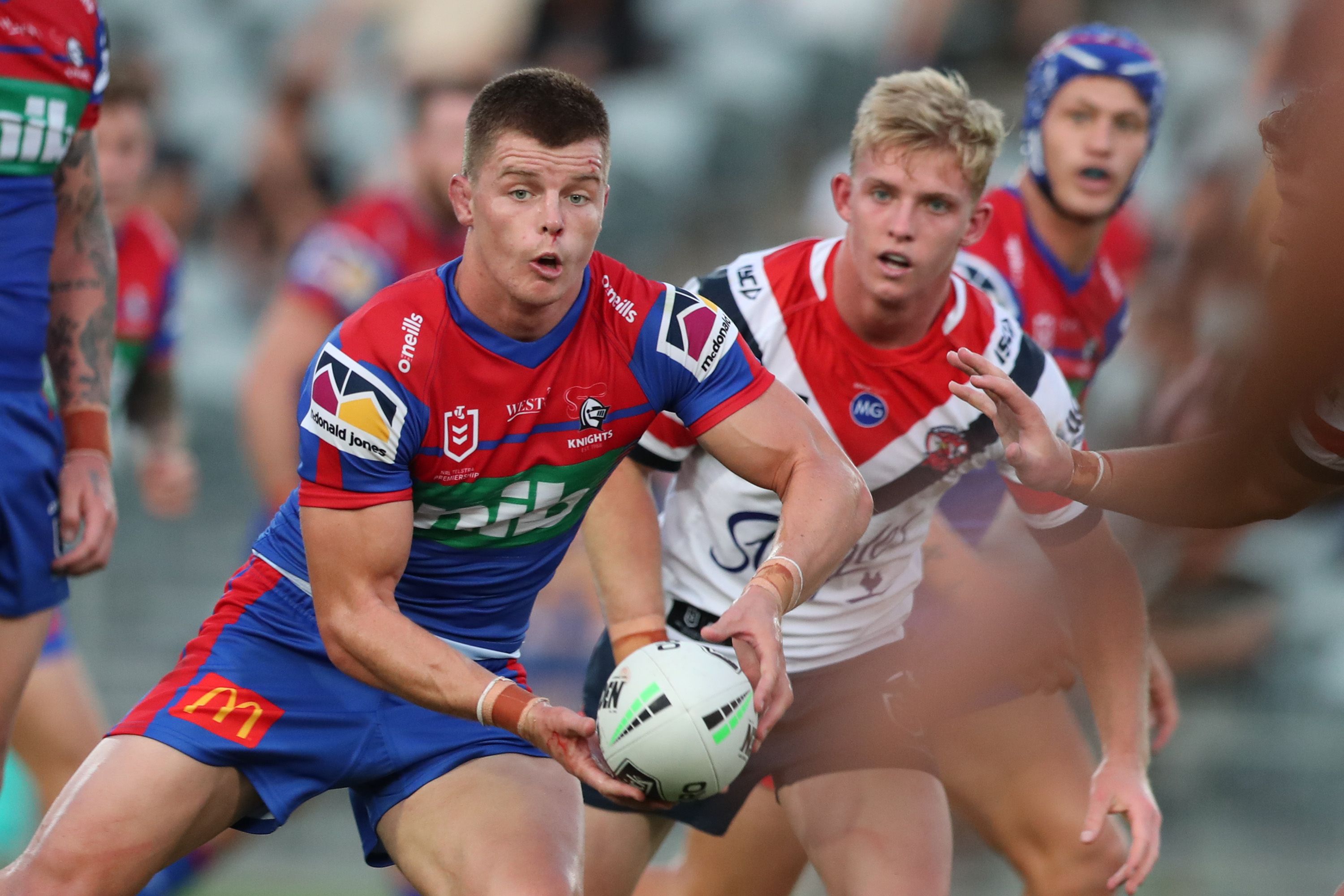 Newcastle Knights co-captain Jayden Brailey suffers suspected torn Achilles at training