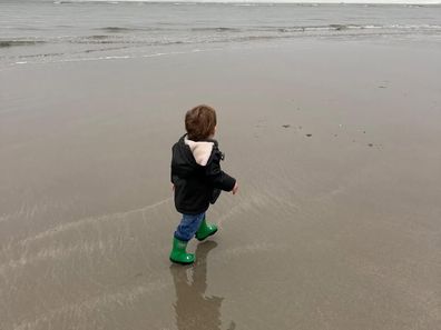 Princess Eugenie shares photos at the beach with her sons
