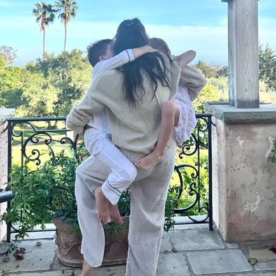 Meghan, the Duchess of Sussex, with Prince Archie and Princess Lilibet in a post shared to Instagram on Mother's Day, 2025.