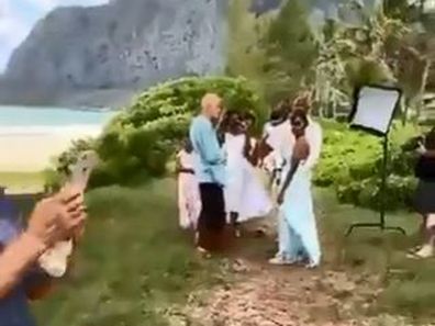 'Wedding Karen' interrupts beach side ceremony amid coronavirus