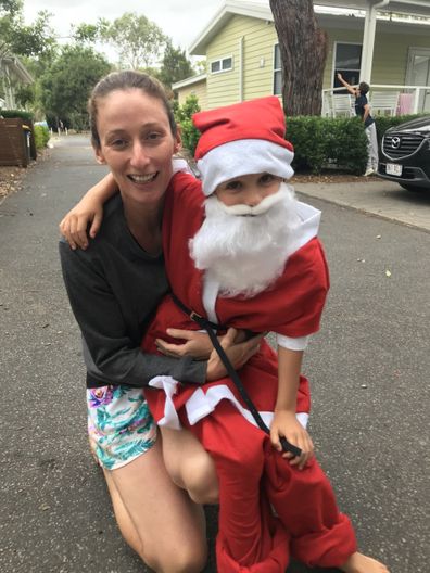 Levi mum Santa