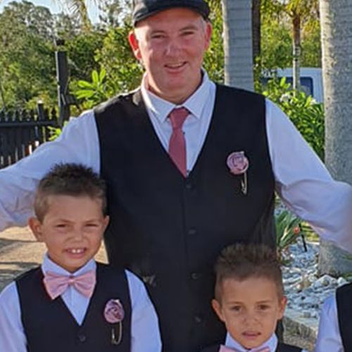 Joseph Shorey and his sons Shane and Sheldon, who were killed in an alleged hit-and-run.