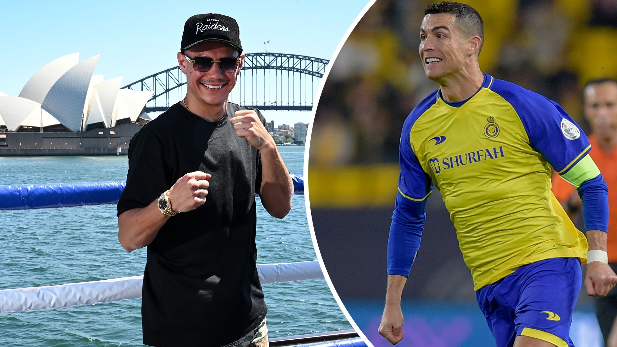 Aussie boxing star Tim Tszyu is taking inspiration from football superstar Cristiano Ronaldo.